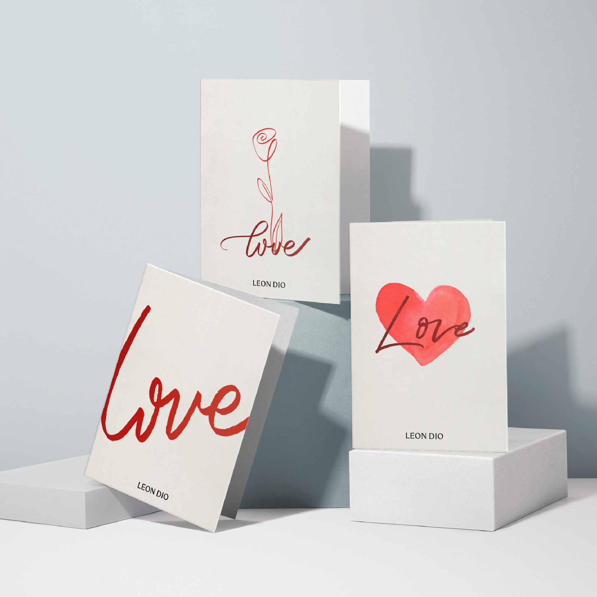 Set 3 thiệp LOVE thumbnail 1