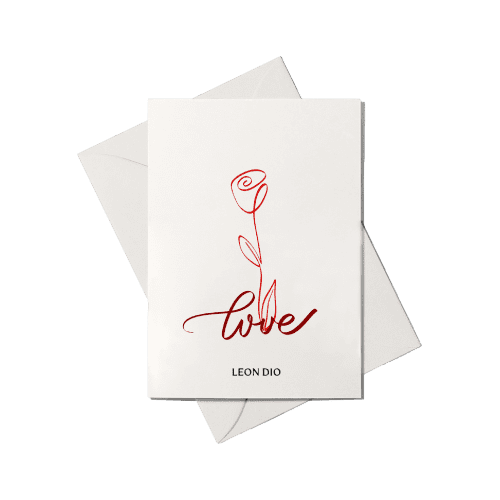 Thiệp LOVE ROSE