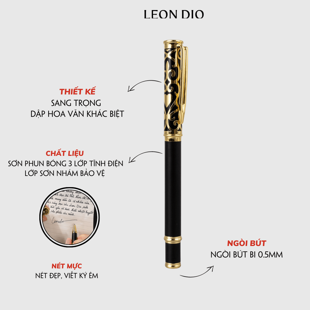 Bộ Quà Tặng Sổ Da Leon Dio Classic Royalian thumbnail 5