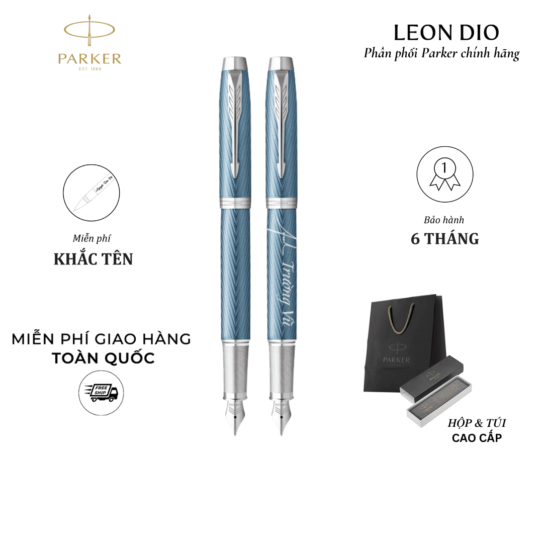 Bút máy cao cấp Parker IM PRM Blue Grey CT TB-2143469Z thumbnail 2