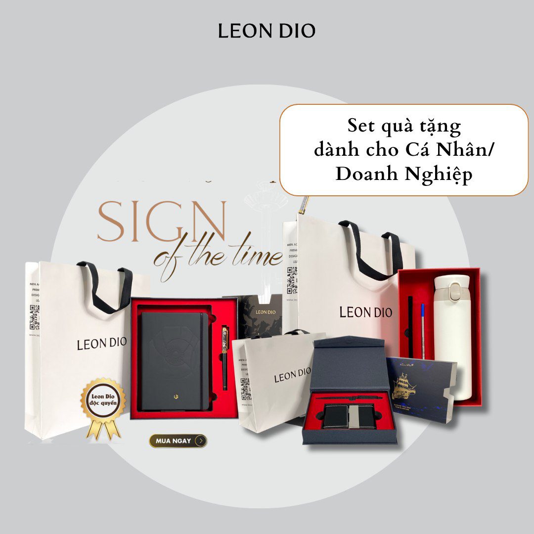 Sổ Da Bìa Còng Leon Dio - Xanh Dương thumbnail 7