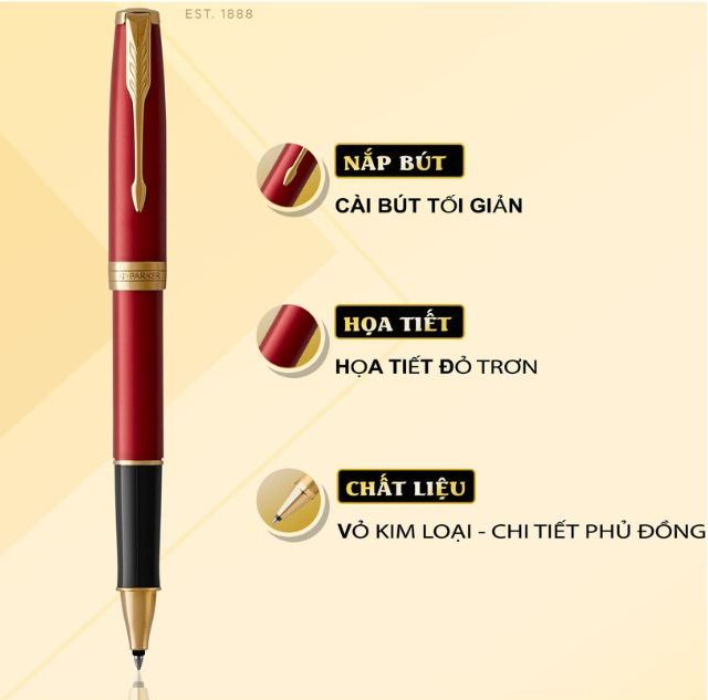 Bút dạ bi cao cấp Parker Sonnet Gold Trims SON GT TB-1931475 thumbnail 6