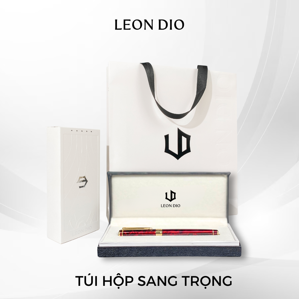 Túi Hộp Bút Ký Cao Cấp Leon Dio Le Noble Lava De Lux