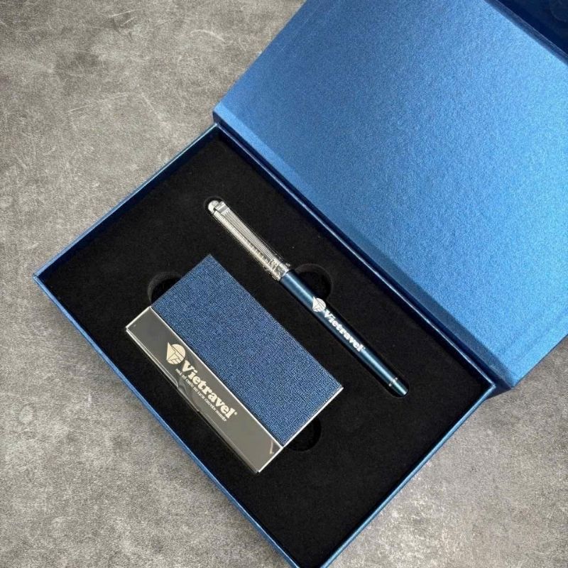 GiftSet Hộp Đựng Namecard (Card Holder) - Bút The Classic Matte Hill Black thumbnail 10