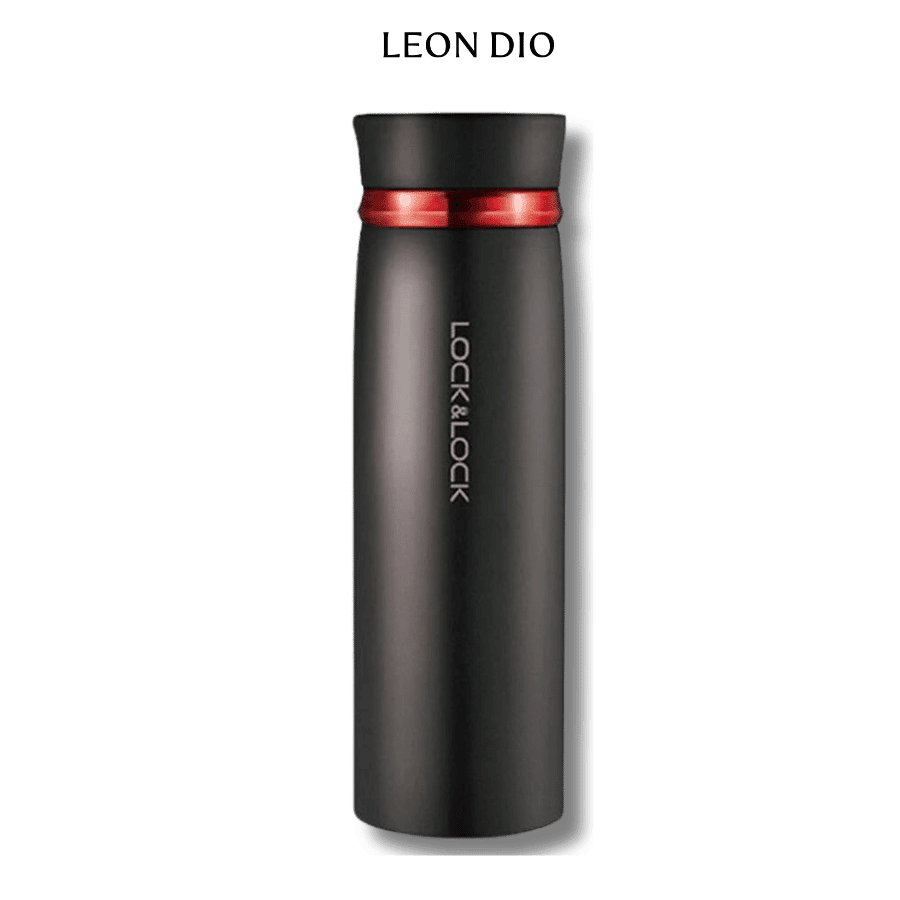 Bộ Quà Tặng Bình Chính Hãng LocknLock Feather Light Màu Đen Viền Đỏ 450ml – Bút Ký Tên Leon Dio (Giá Liên Hệ) thumbnail 3