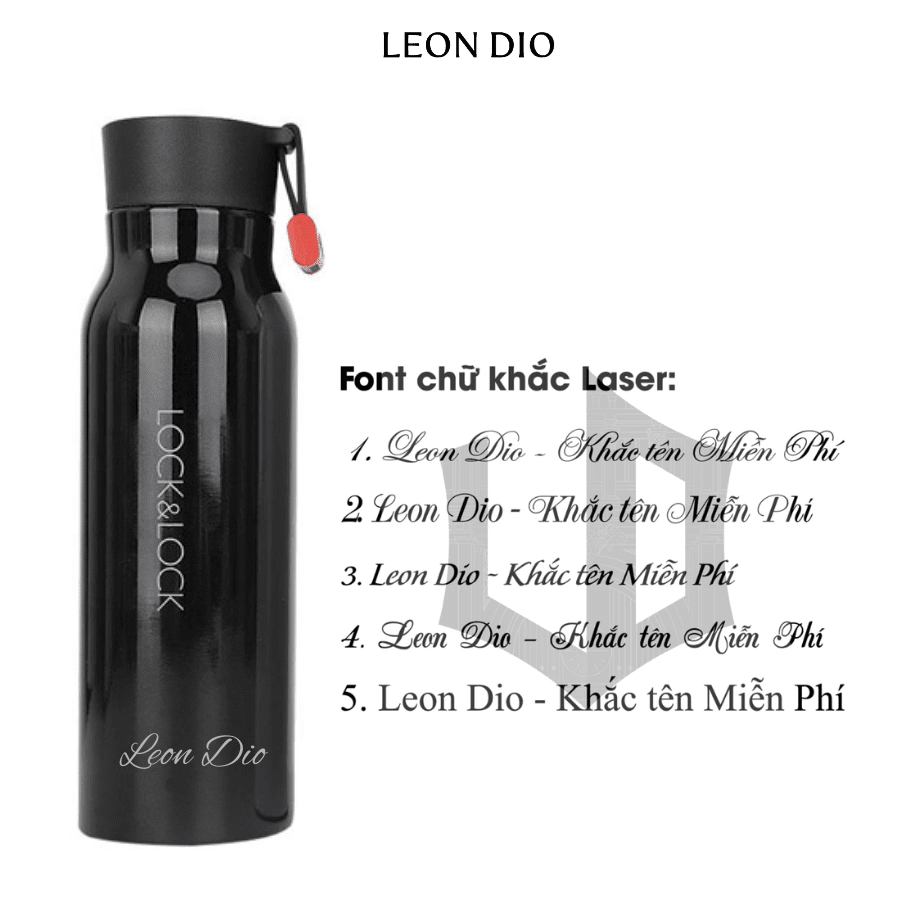 Bộ Quà Tặng Bình Chính Hãng LocknLock NAME TUMBLER Màu Đen 500ml – Bút Ký Tên Leon Dio (Giá Liên Hệ) thumbnail 6