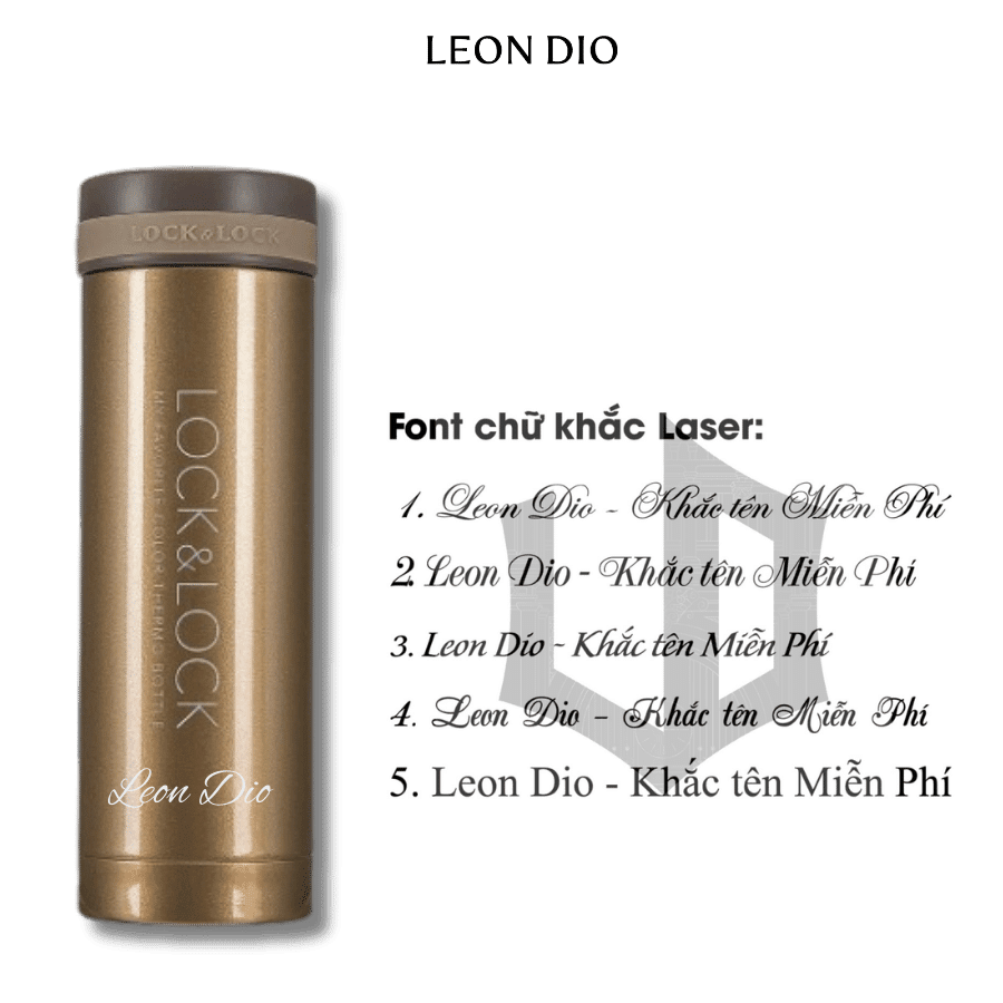 Bộ Quà Tặng Bình Chính Hãng LocknLock Grip Vacuum Mug Màu Nâu 300ml – Bút Ký Tên Leon Dio (Giá Liên Hệ) thumbnail 8