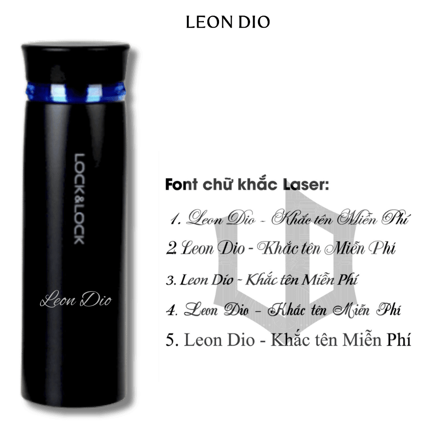 Bộ Quà Tặng Bình Chính Hãng LocknLock Feather Light Màu Đen Viền Xanh 450ml – Bút Ký Tên Leon Dio (Giá Liên Hệ) thumbnail 7
