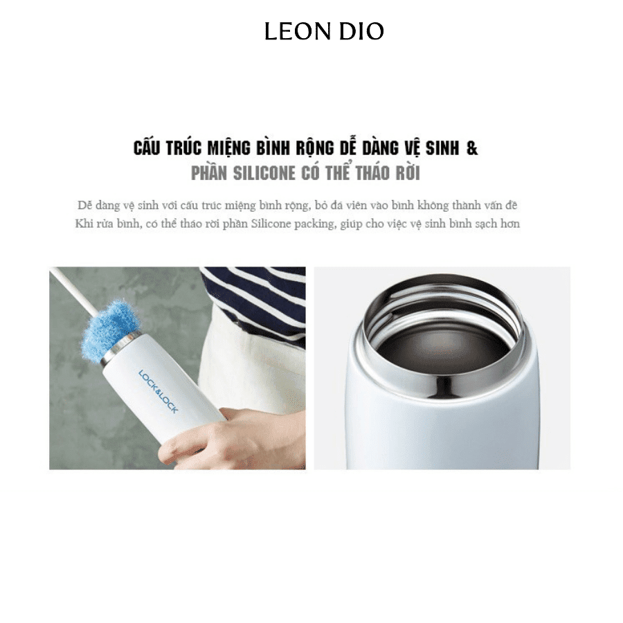 Bộ Quà Tặng Bình Chính Hãng LocknLock Feather Light Màu Đen Viền Đỏ 450ml – Bút Ký Tên Leon Dio (Giá Liên Hệ) thumbnail 5
