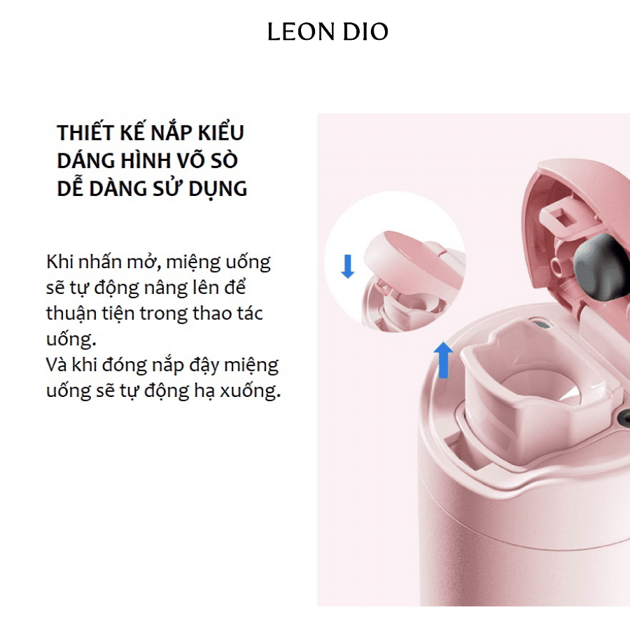 Bộ Quà Tặng Bình Chính Hãng LocknLock DANDY ONETOUCH TUMBLER Màu Xanh 420ml – Bút Ký Tên Leon Dio (Giá Liên Hệ) thumbnail 4