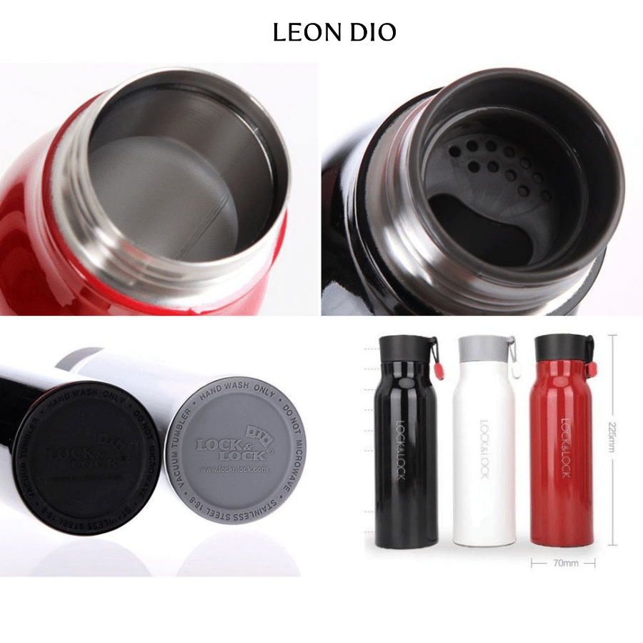 Bộ Quà Tặng Bình Chính Hãng LocknLock NAME TUMBLER Màu Đen 500ml – Bút Ký Tên Leon Dio (Giá Liên Hệ) thumbnail 4