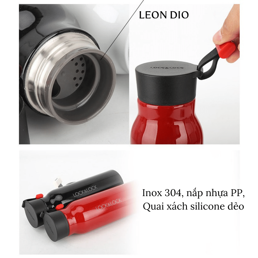 Bộ Quà Tặng Bình Chính Hãng LocknLock NAME TUMBLER Màu Đen 500ml – Bút Ký Tên Leon Dio (Giá Liên Hệ) thumbnail 5