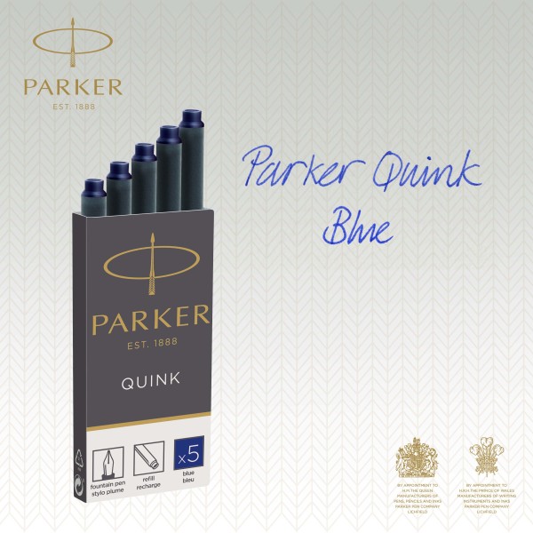 Ống Mực Viết Máy Parker - Xanh (5 ống/vĩ)