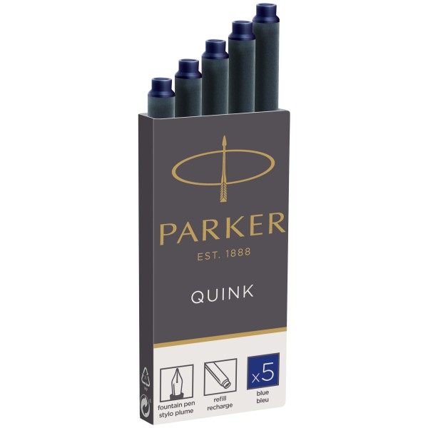 Ống Mực Viết Máy Parker - Đen (5 ống/vĩ) thumbnail 2