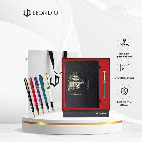 GiftSet Cao Cấp Sang Trọng Sổ Leon Dio Vươn Xa Biển Lớn - Bút Primal Hive