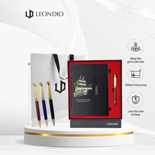 GiftSet Cao Cấp Sang Trọng Sổ Leon Dio Vươn Xa Biển Lớn - Bút  Primal Mentalen