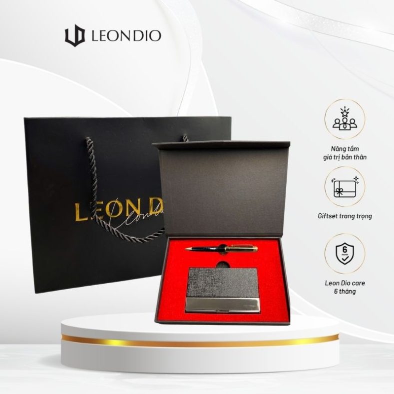 GiftSet Hộp Đựng Namecard (Card Holder) - Bút Âu Lạc Giao Chỉ