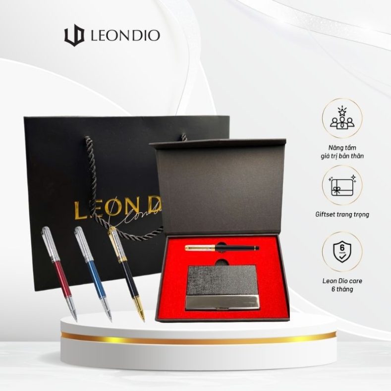 GiftSet Hộp Đựng Namecard (Card Holder) - Bút Seal Of Dragon