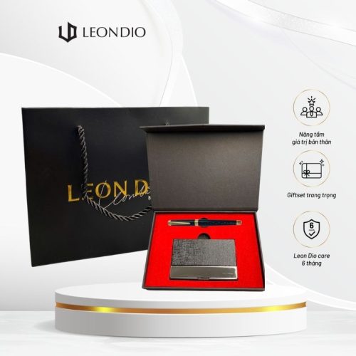 GiftSet Hộp Đựng Namecard (Card Holder) - Bút Victory Ruvido