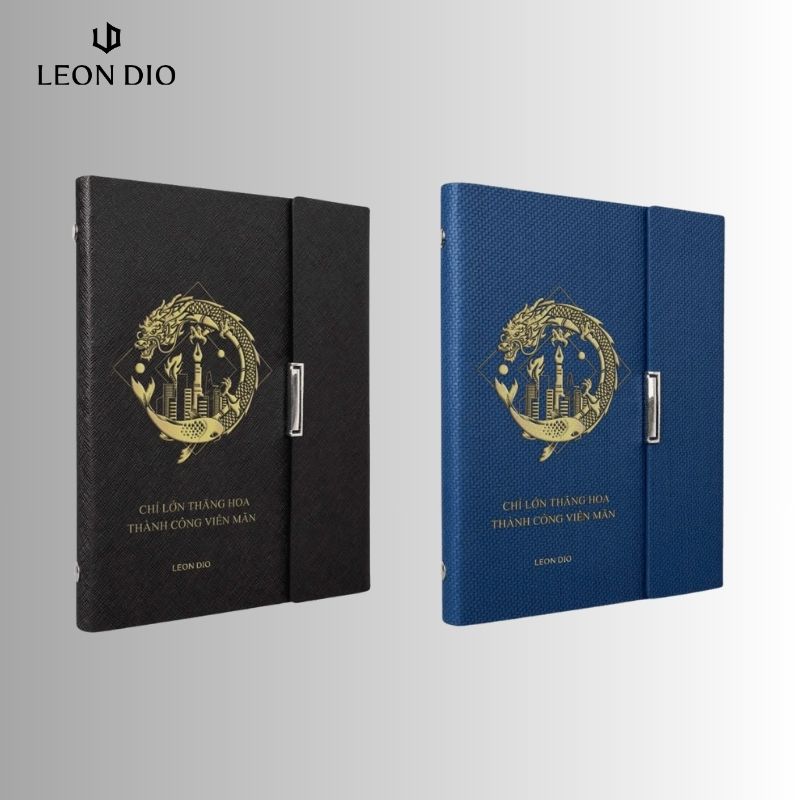 GiftSet Cao Cấp Sang Trọng Sổ Leon Dio Cá Chép Hóa Rồng - Bút Feli Ritter thumbnail 2