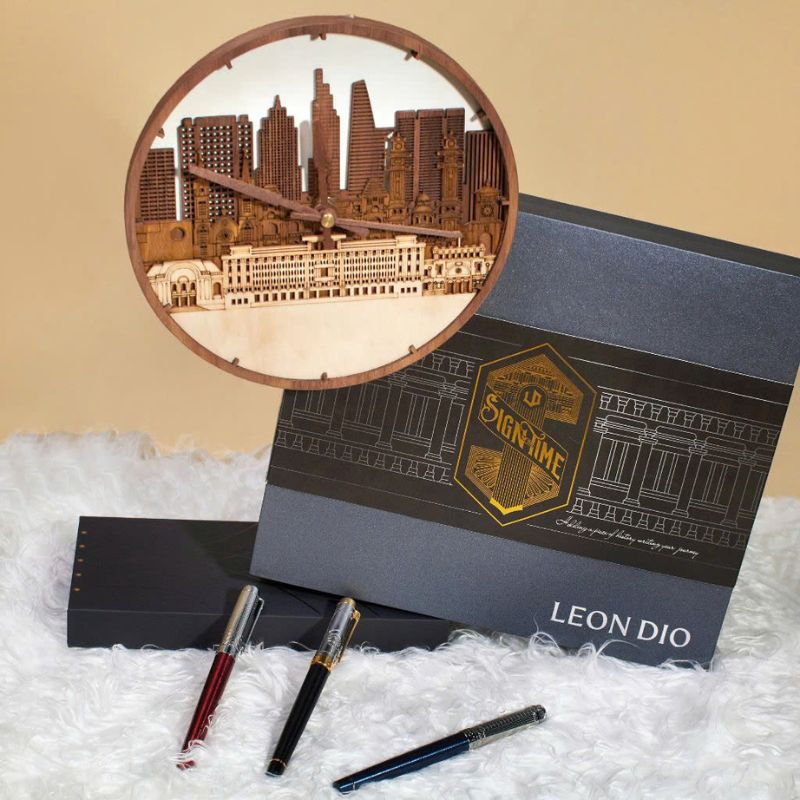 GiftSet Đồng Hồ Skylight Hồ Chí Minh - Bút Le Noble Lava De Lux thumbnail 7