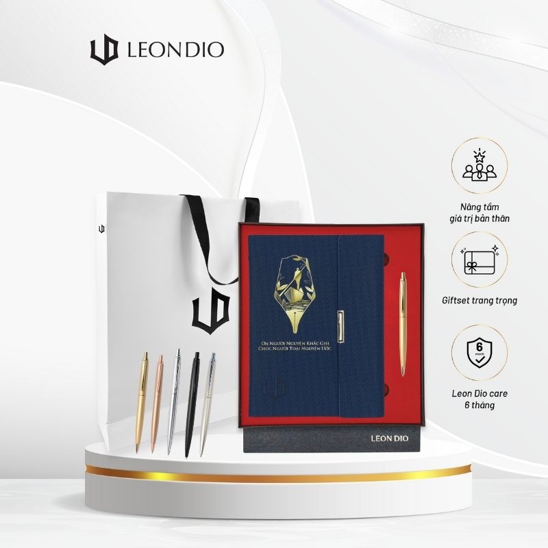 GiftSet Cao Cấp Sang Trọng Sổ Leon Dio Người Lái Đò - Bút Feli Ritter thumbnail 1
