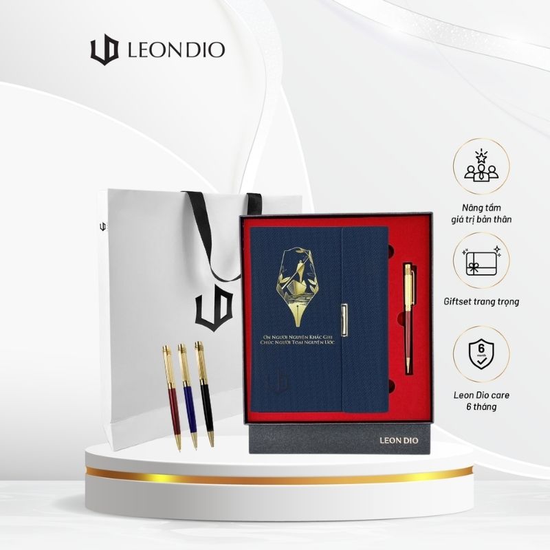 GiftSet Cao Cấp Sang Trọng Sổ Leon Dio Người Lái Đò - Bút  Primal Mentalen thumbnail 1