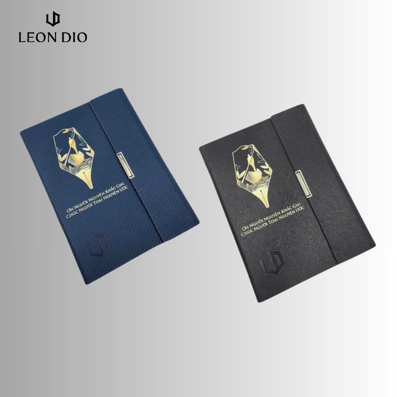 GiftSet Cao Cấp Sang Trọng Sổ Leon Dio Người Lái Đò - Bút Le Noble Starry Night thumbnail 2