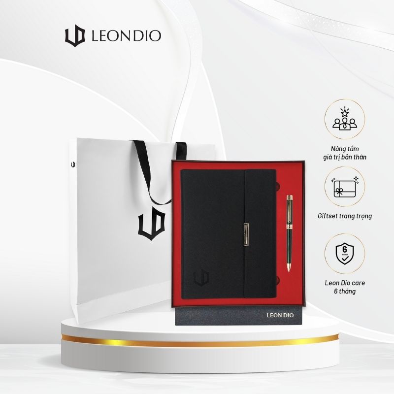 GiftSet Cao Cấp Sang Trọng Sổ Leon Dio - Bút Âu Lạc Uất Lâm thumbnail 1