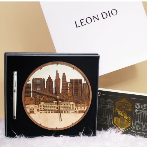 GiftSet Đồng Hồ Skylight Hồ Chí Minh - Bút Le Noble Rising Star